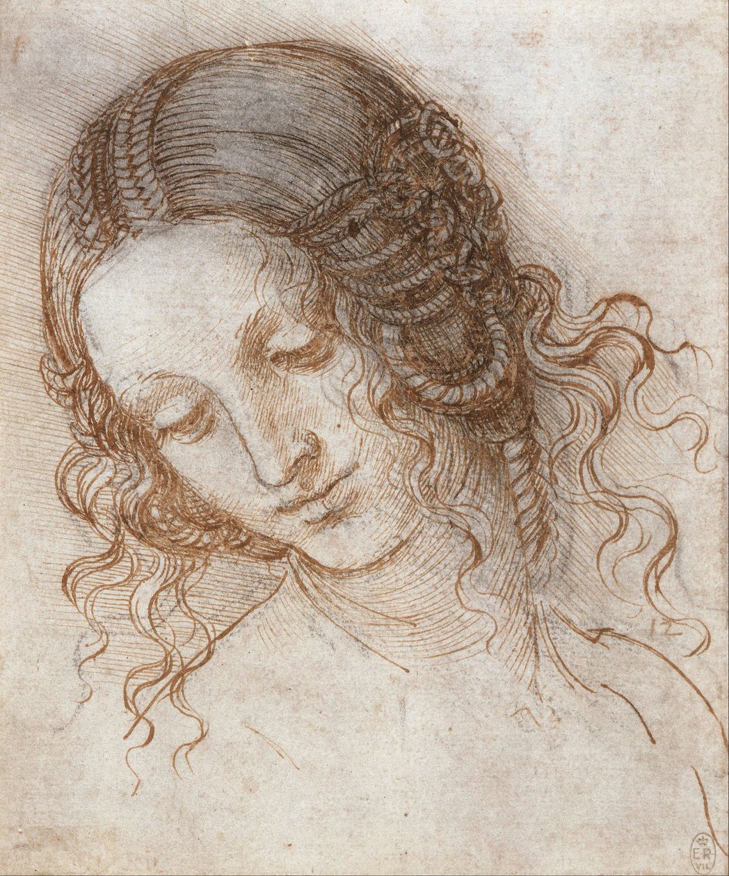 Ledas hoved af Leonardo da Vinci