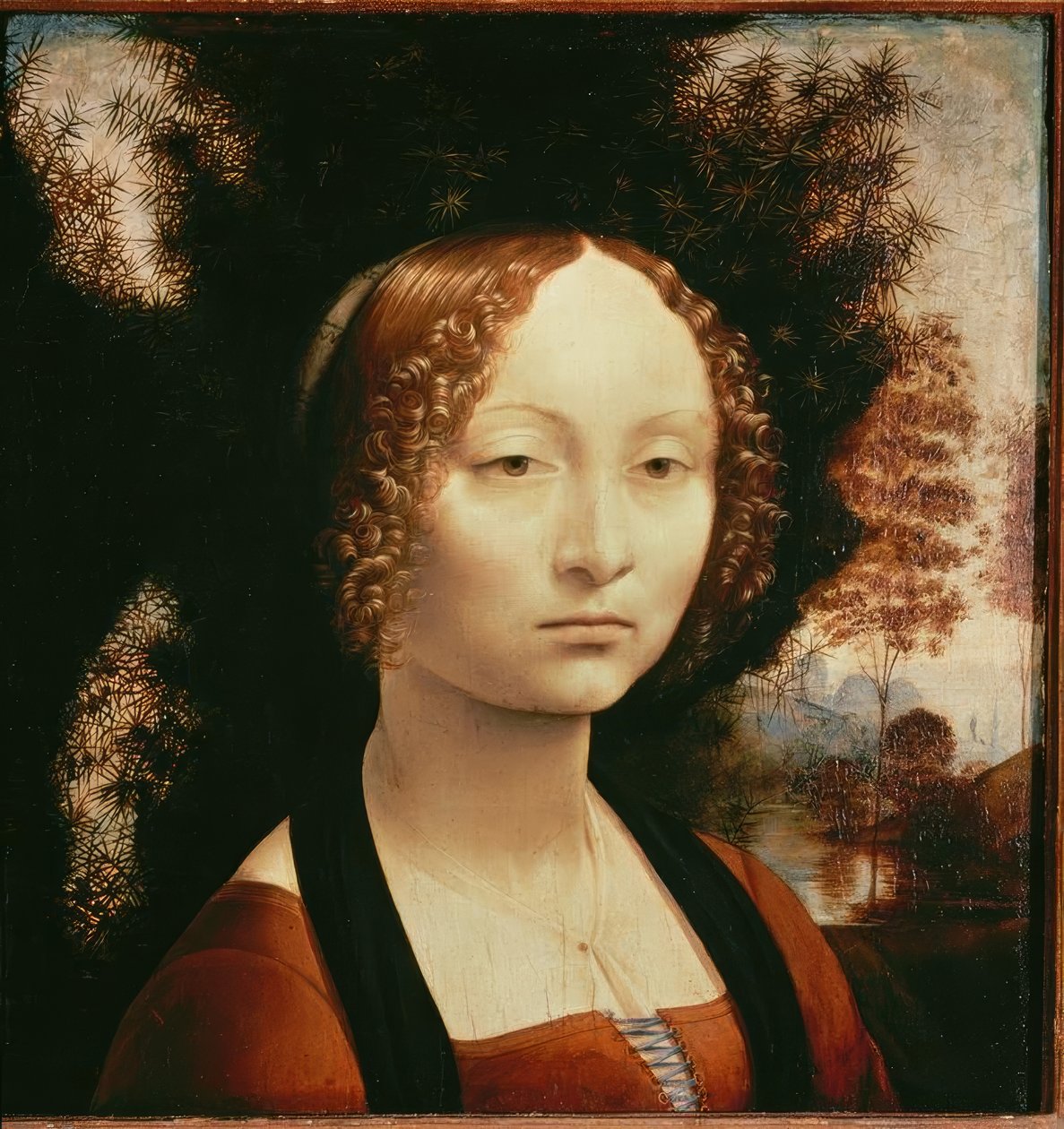 Portræt af Ginevra Benci af Leonardo da Vinci