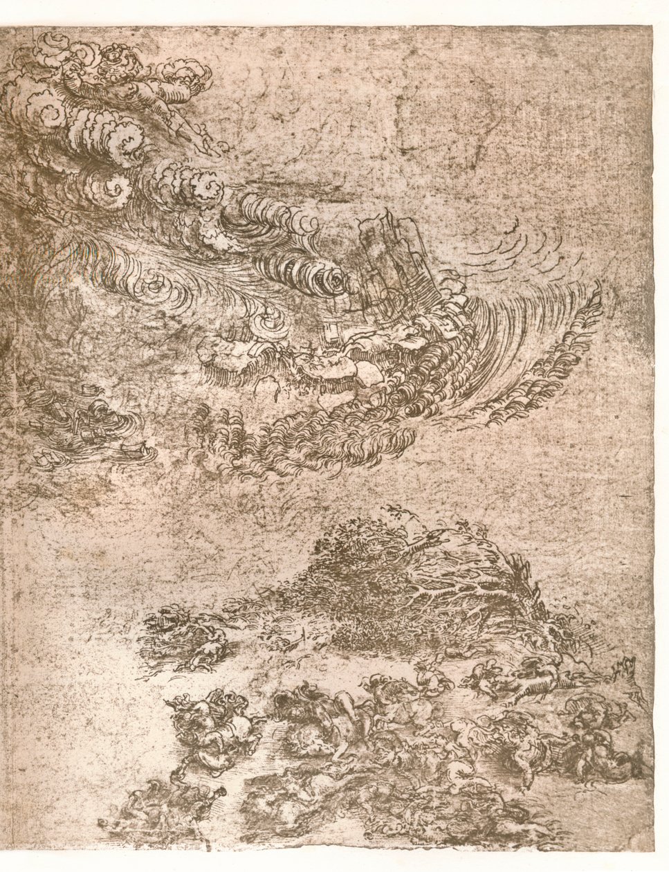 Repræsentation af en storm, c1472-c1519 1883. af Leonardo da Vinci