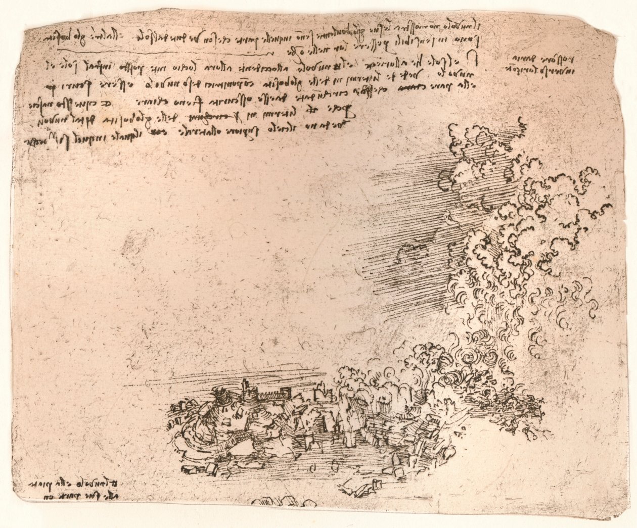 Repræsentation af naturfænomener, c1472-c1519 1883 af Leonardo da Vinci