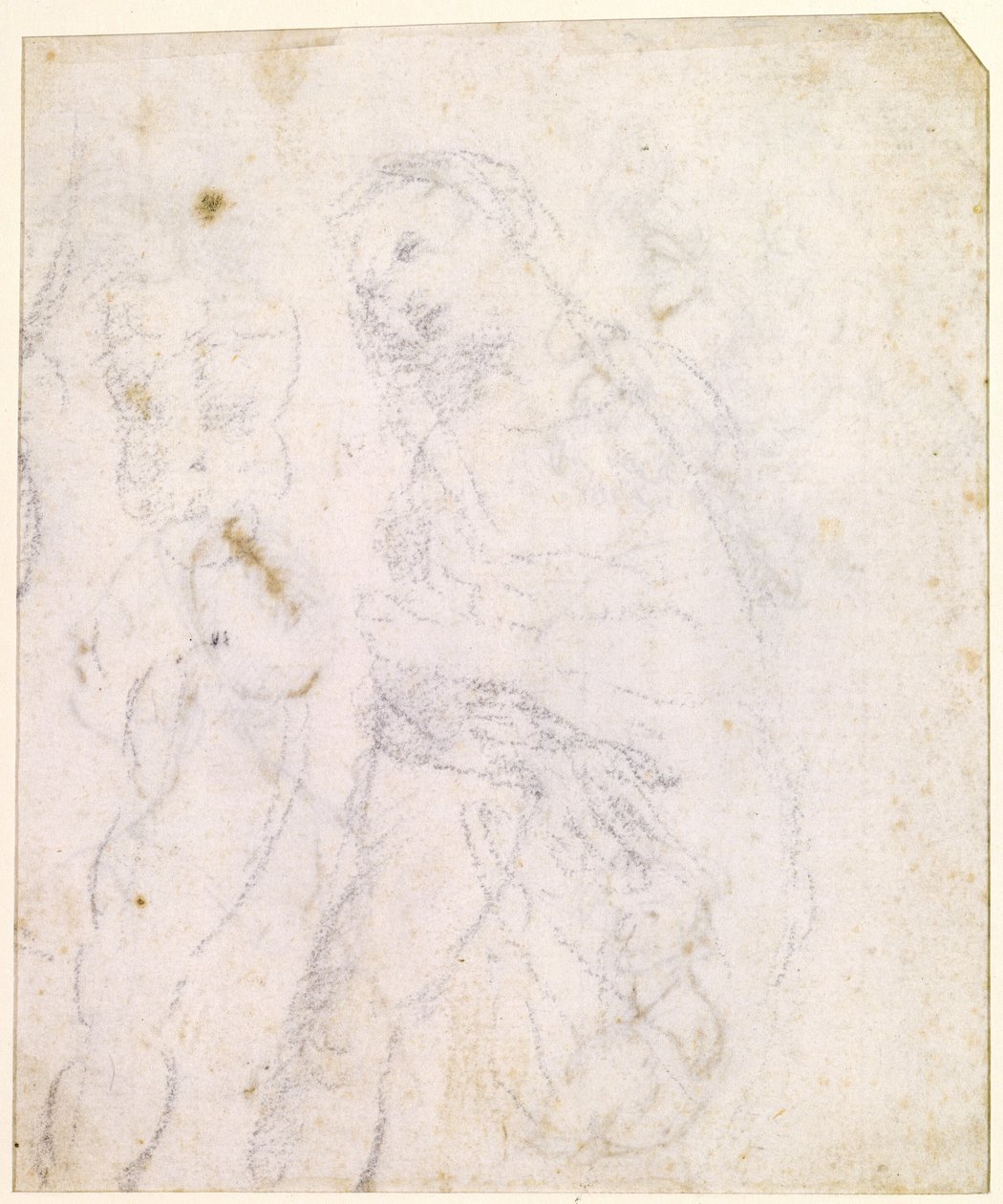 Studie af en Madonna [verso] af Leonardo da Vinci