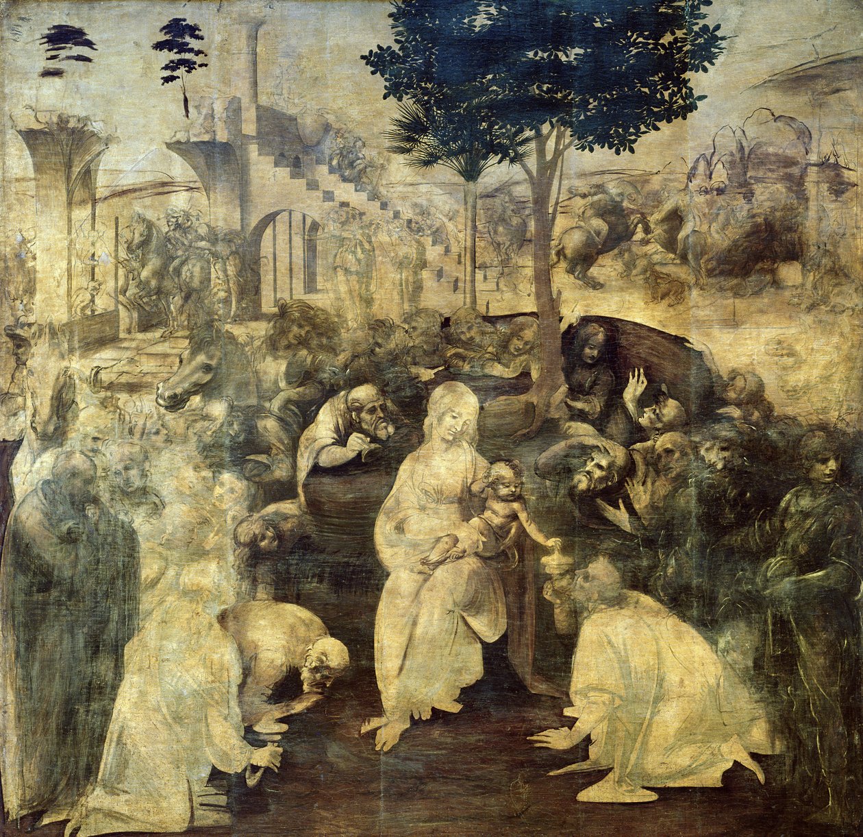 Magiernes tilbedelse af Leonardo da Vinci