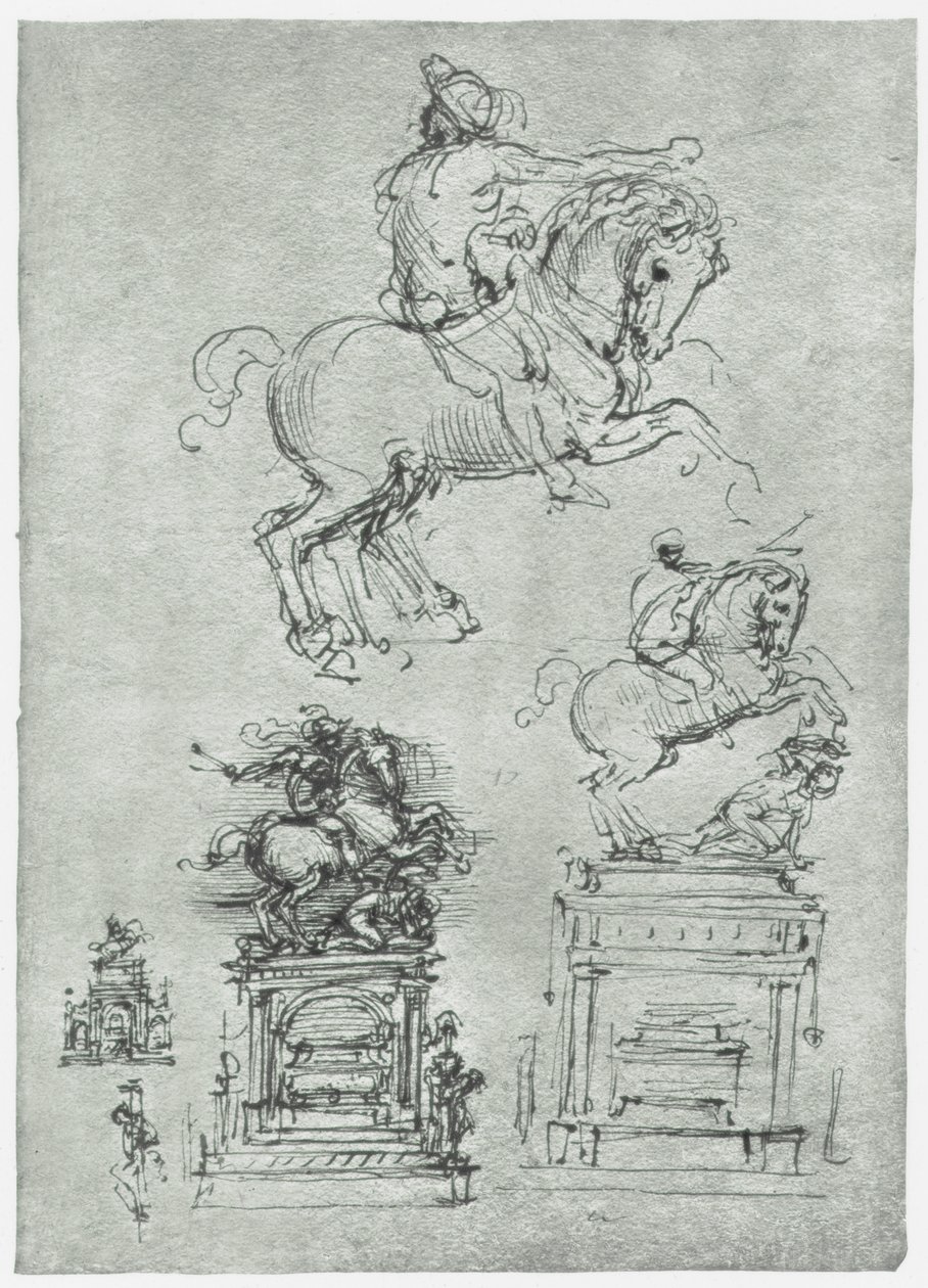 Trivulzio-monumentet, c1511 af Leonardo da Vinci