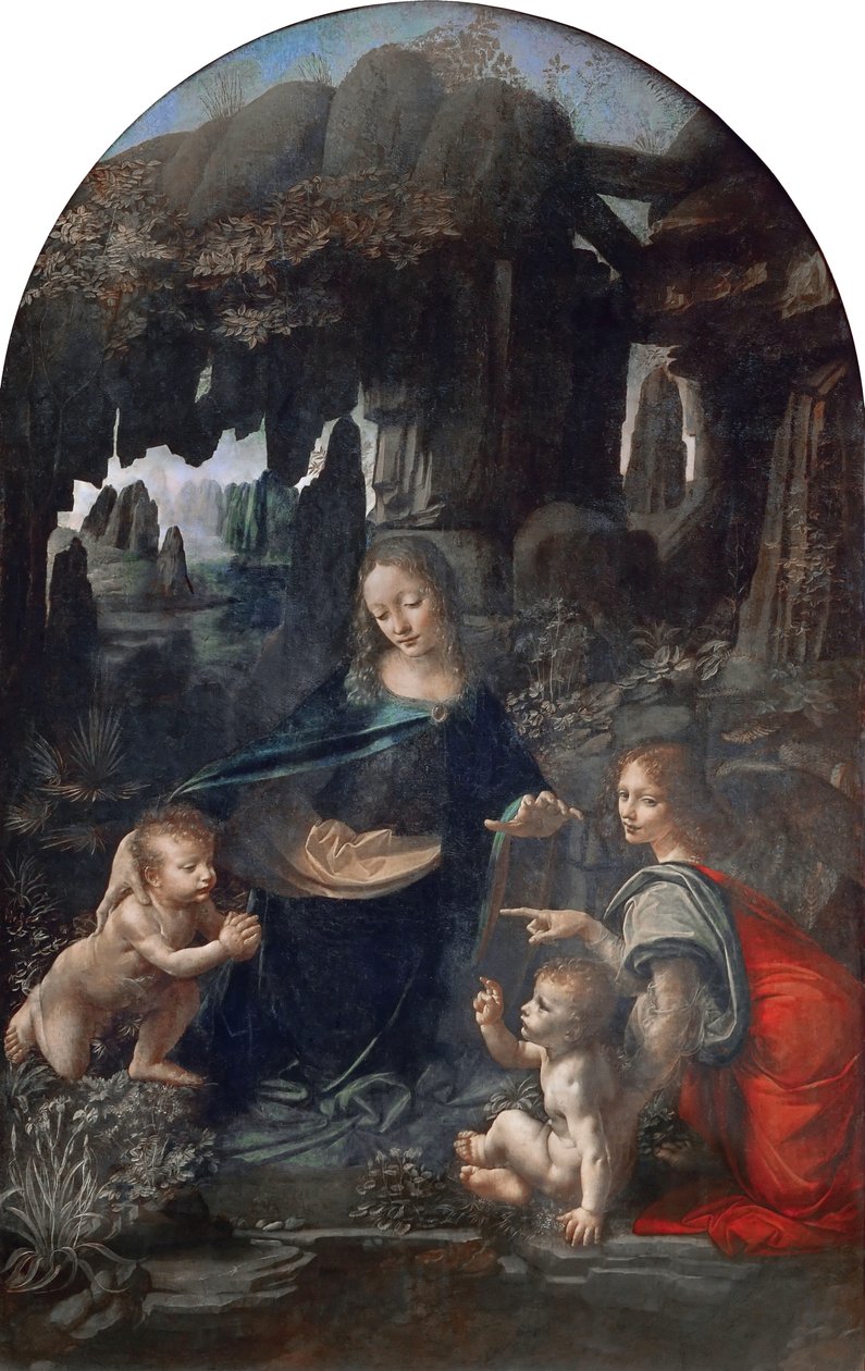 Jomfruen af klipperne af Leonardo da Vinci