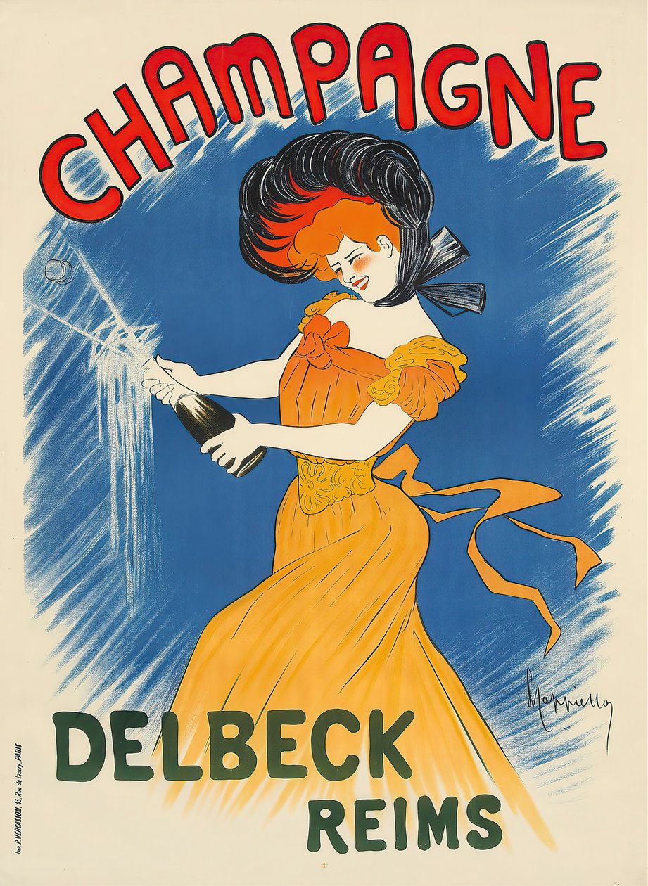 Champagne Delbeck, ca. 1902. af Leonetto Cappiello