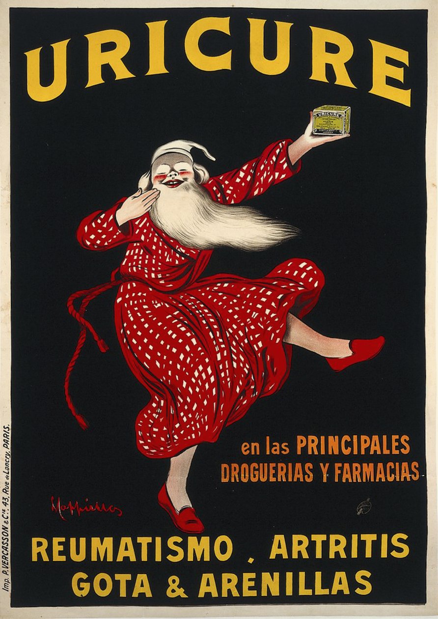 Uricure, ca. 1910. af Leonetto Cappiello