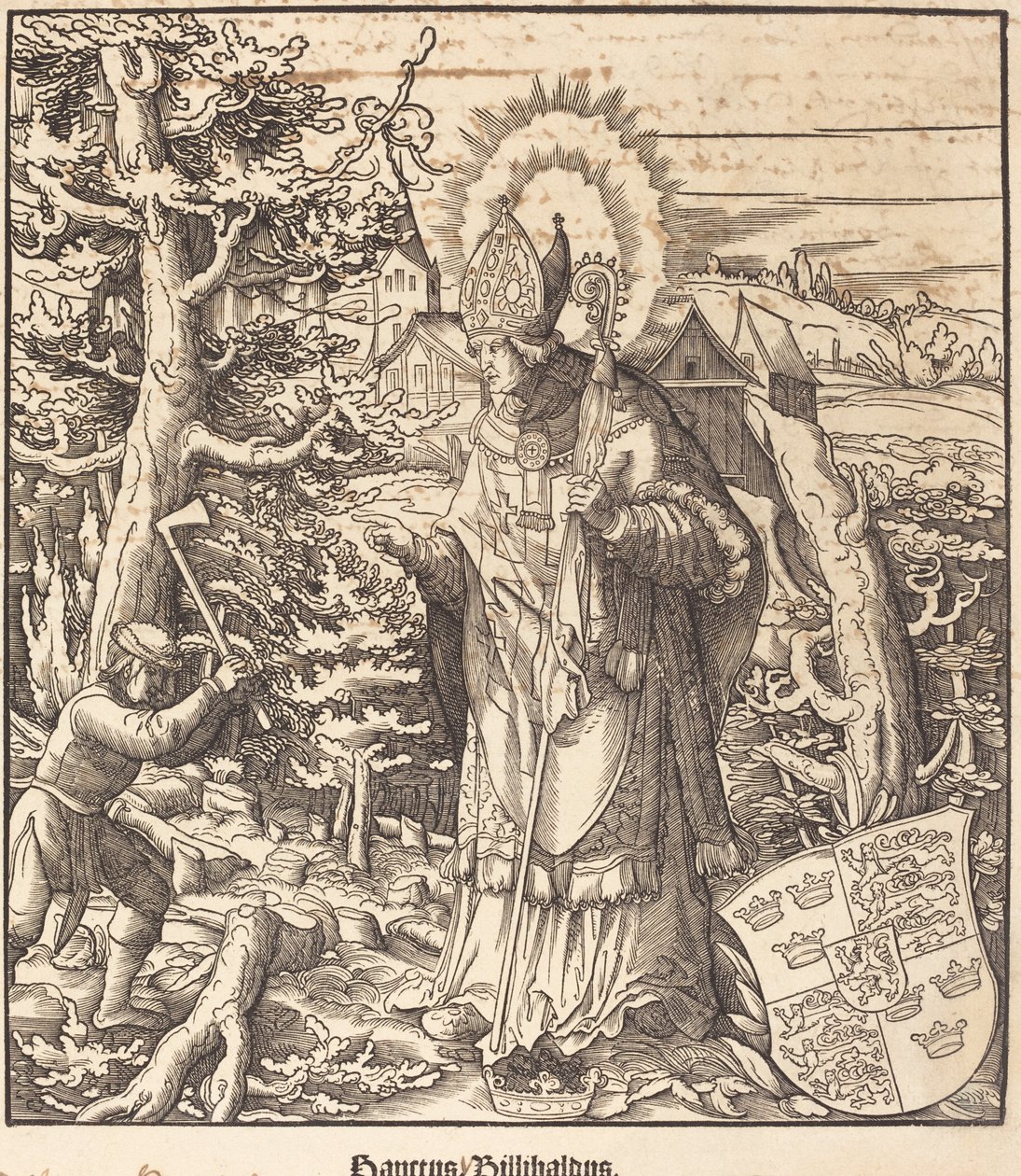 Sankt Willibaldus af Leonhard Beck
