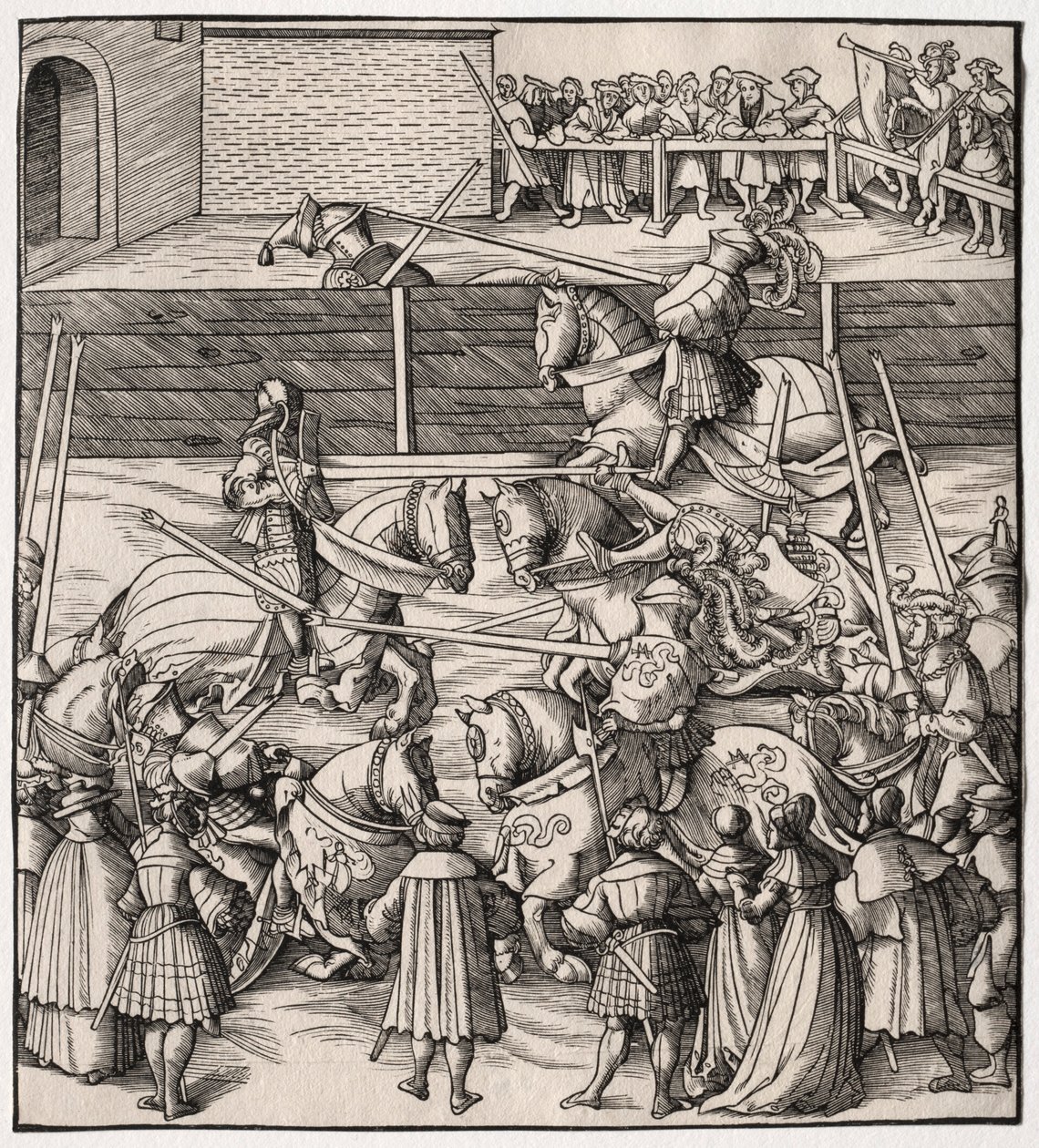 Kunsten at dyste og vippe, 1513-1518. af Leonhard Beck