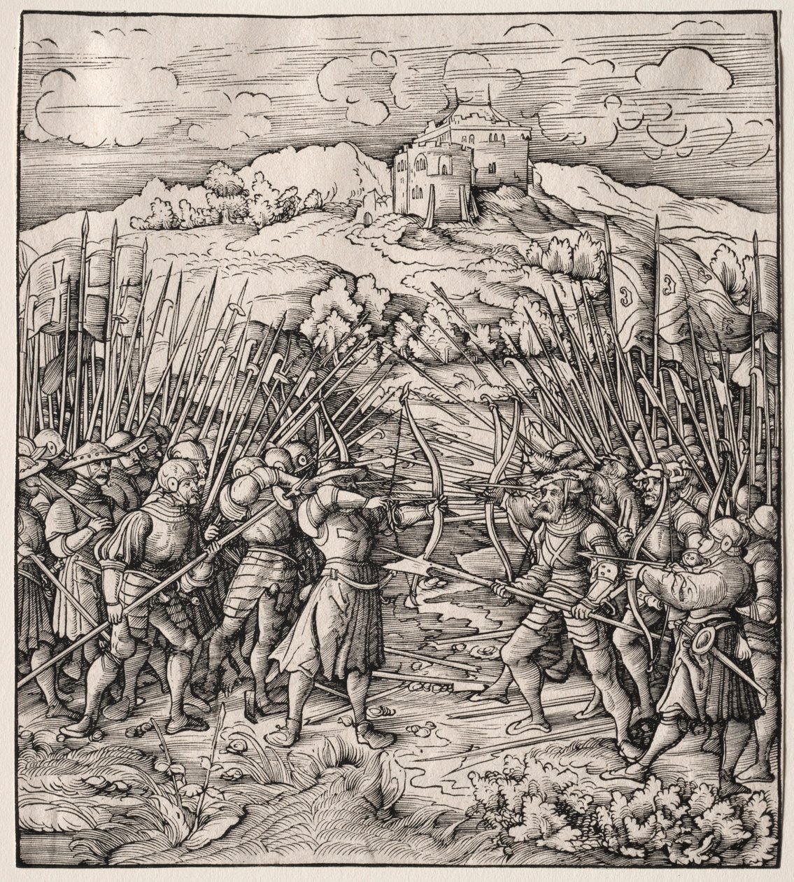 Kampen mod det blå kompagni, 1512-1518. af Leonhard Beck