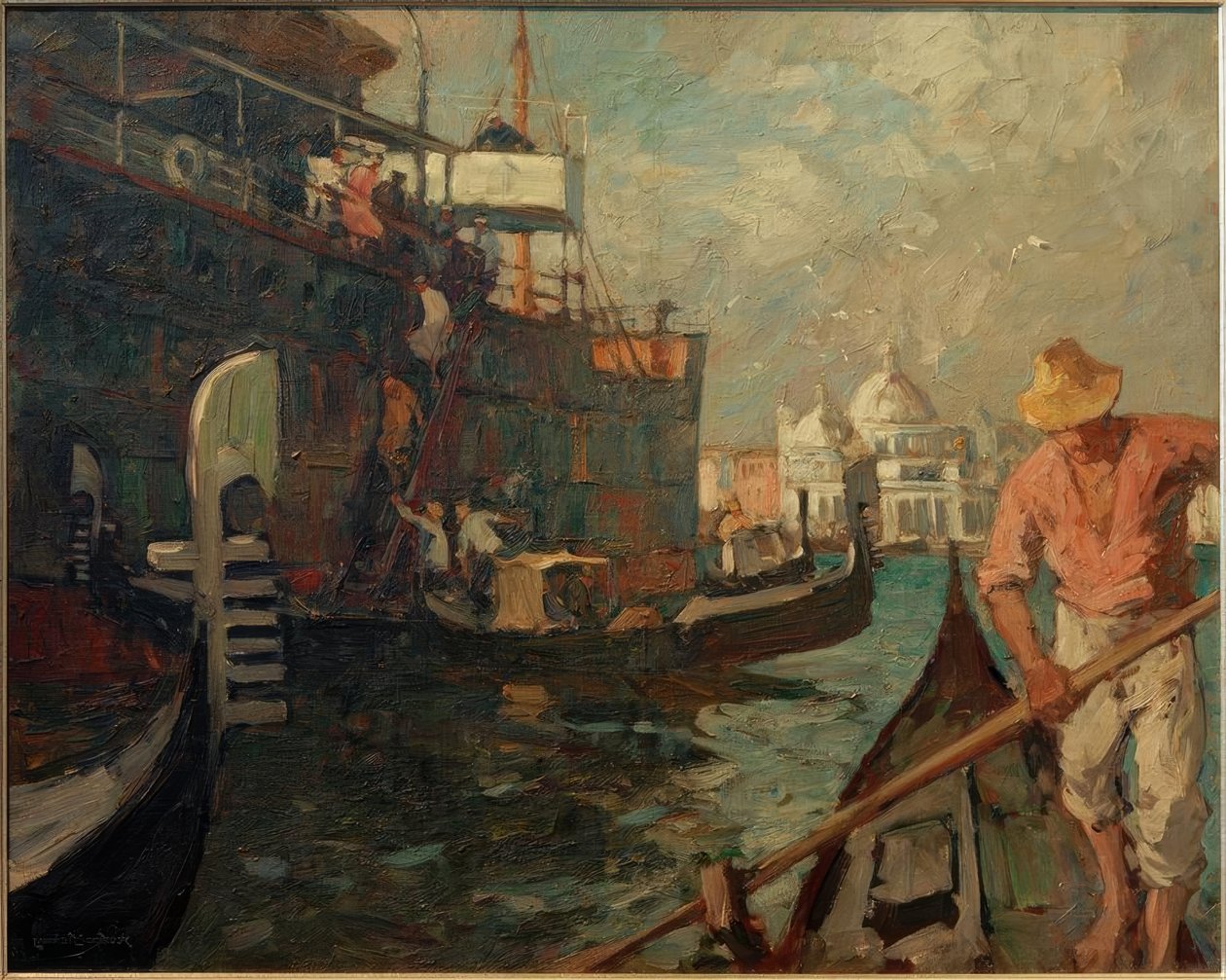 Landstigning i Venedig af Leonhard Sandrock