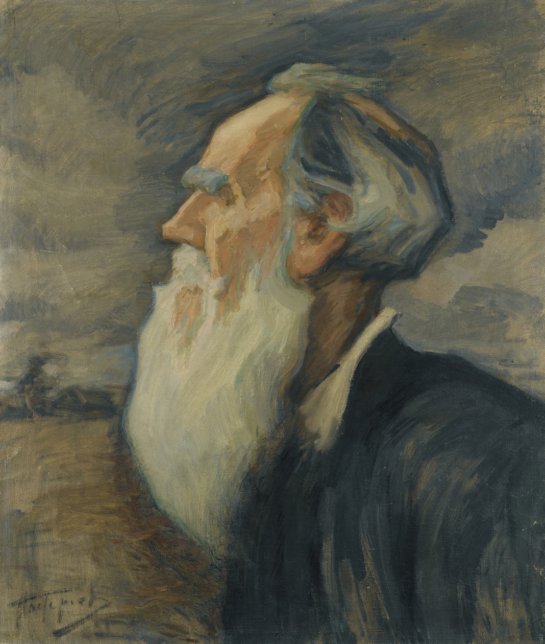 Portræt af Leo Tolstoj af Leonid Osipovic Pasternak
