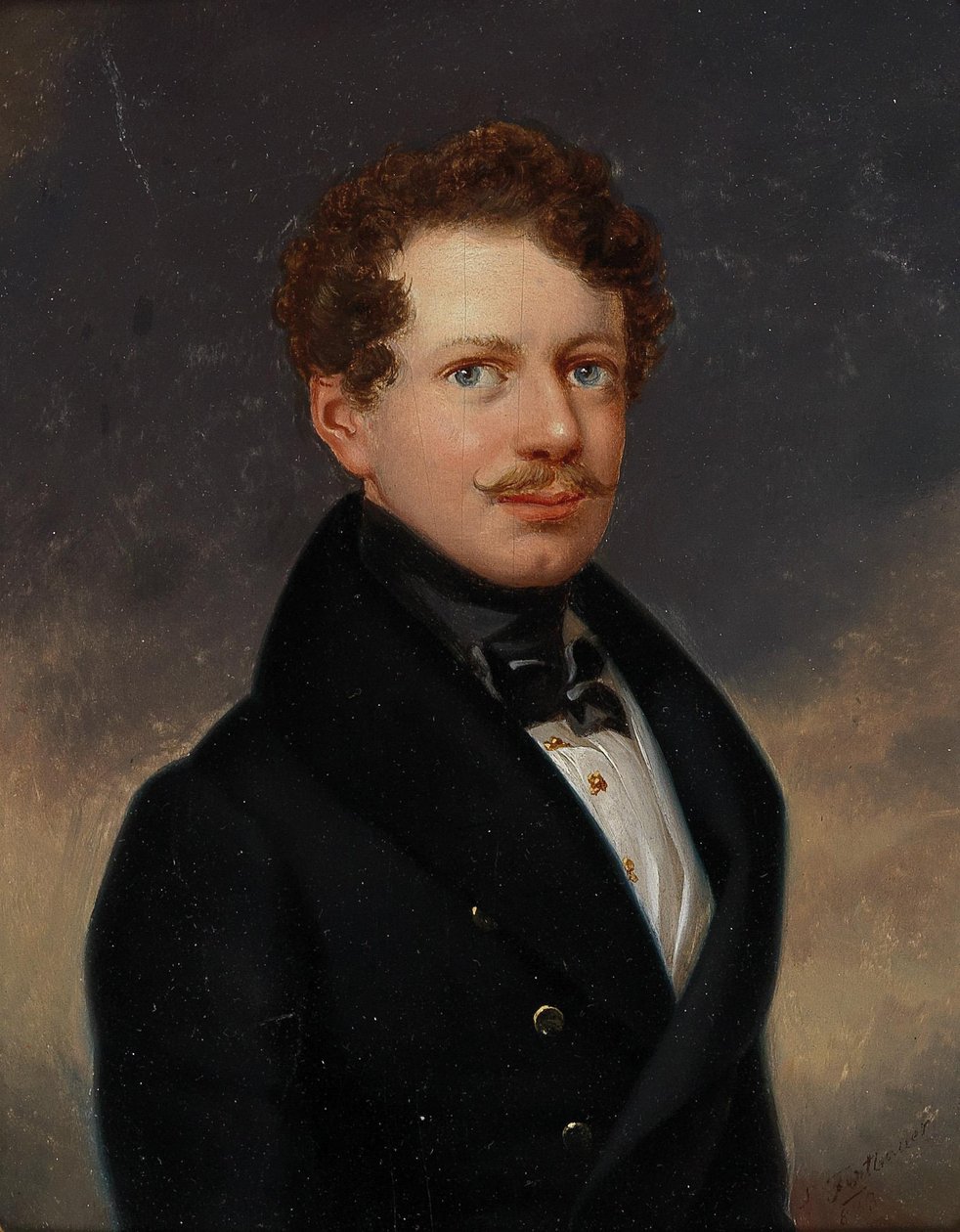 Portræt af en herre Engelsk: Portræt af en herre af Leopold Fertbauer