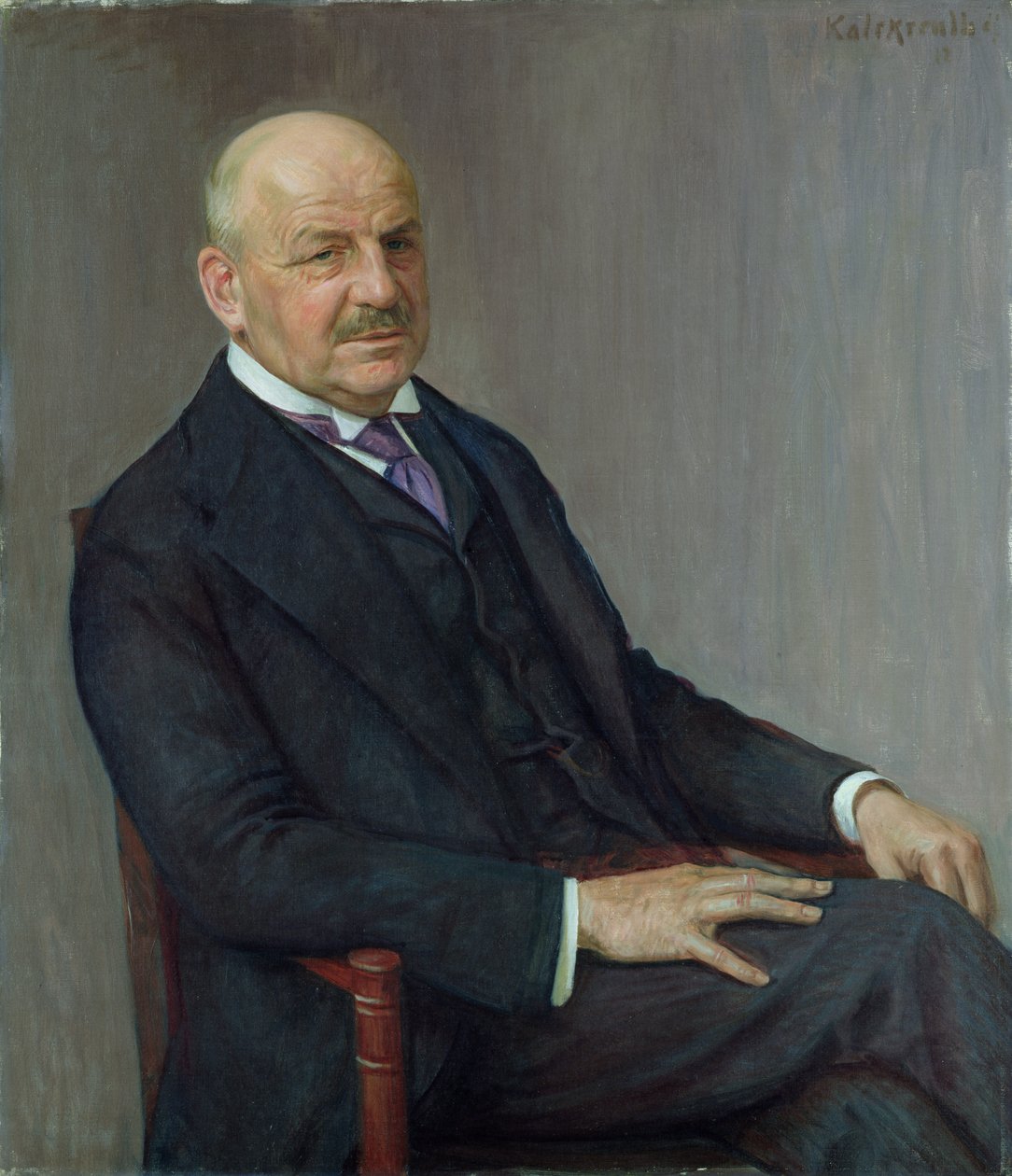 Portræt af Alfred Lichtwark (1852-1914) 1912 af Leopold Karl Walter von Kalckreuth