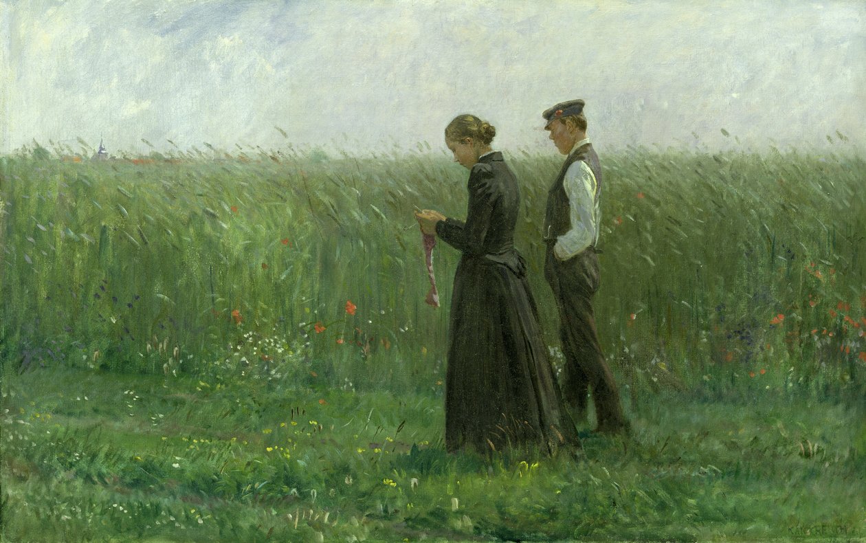 Søndag eftermiddag, 1893 af Leopold Karl Walter von Kalckreuth
