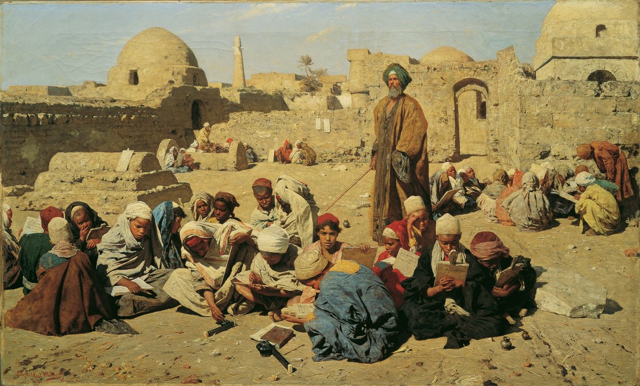 skole i Øvre Egypten af Leopold Carl Muller