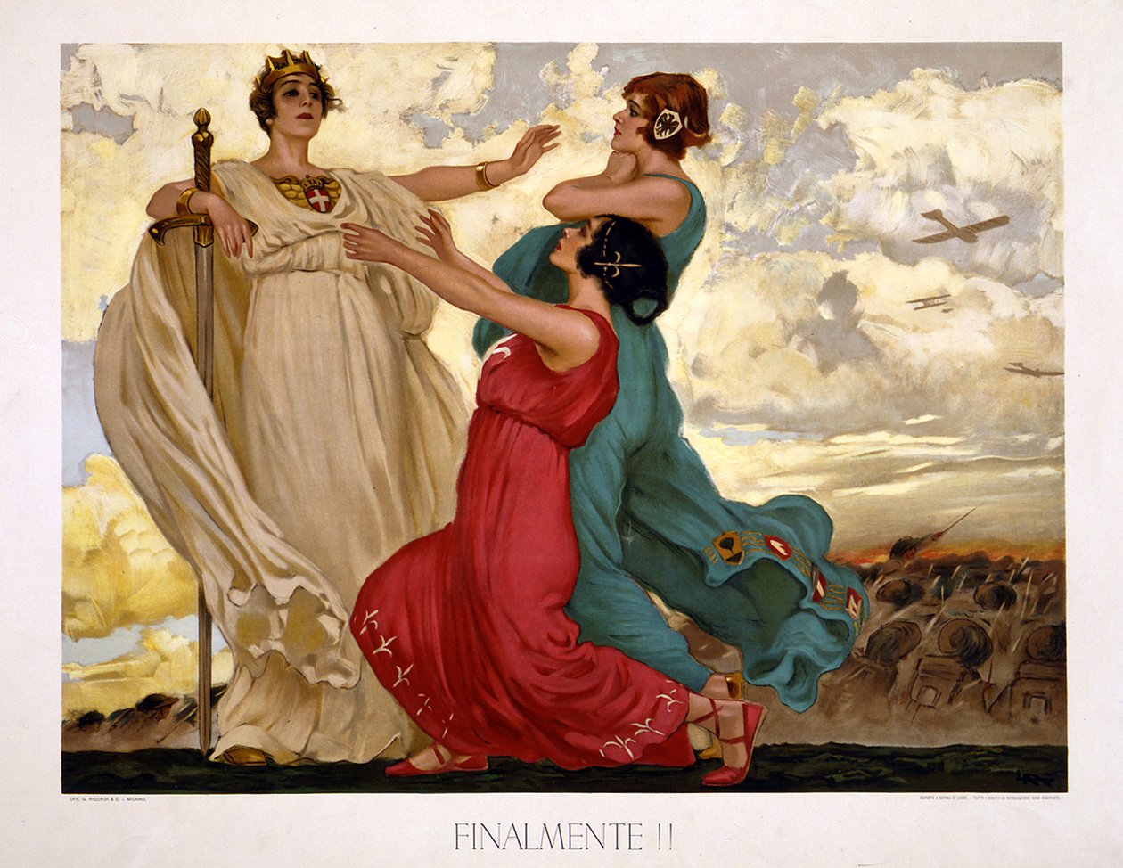 Endelig!, 1918 af Leopoldo Metlicovich