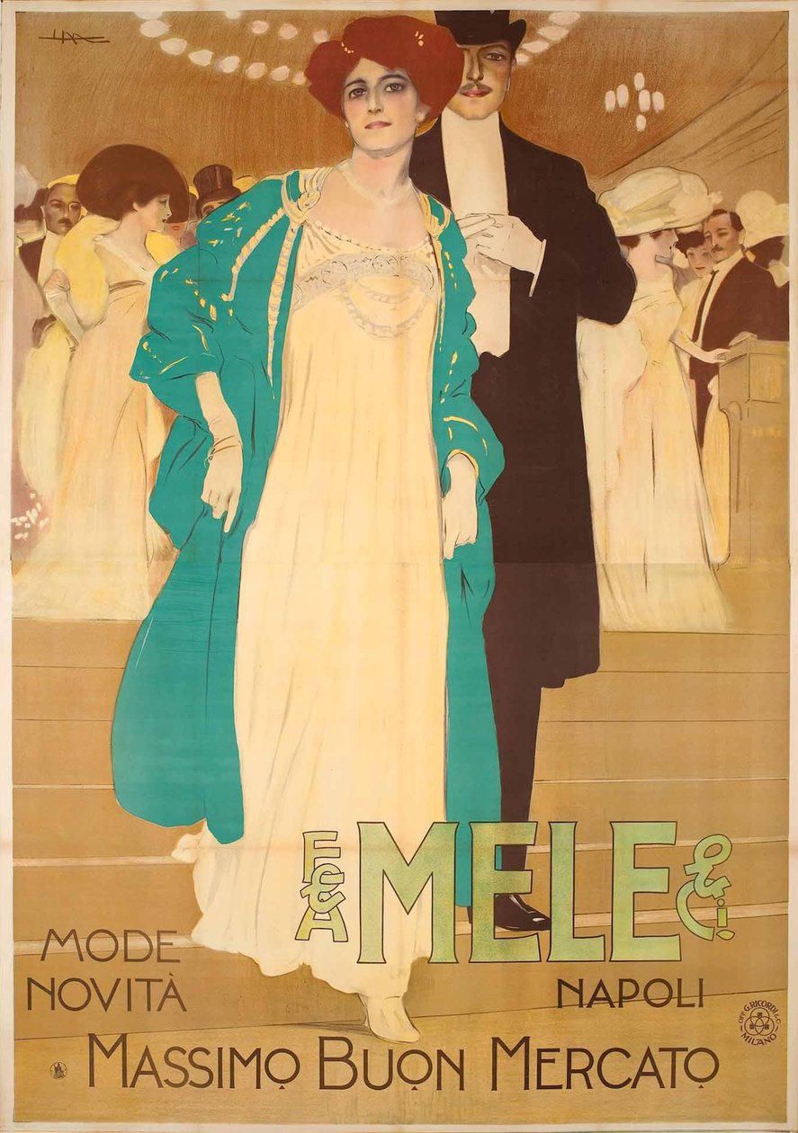 Mele Mode Novelty, 1909. af Leopoldo Metlicovitz