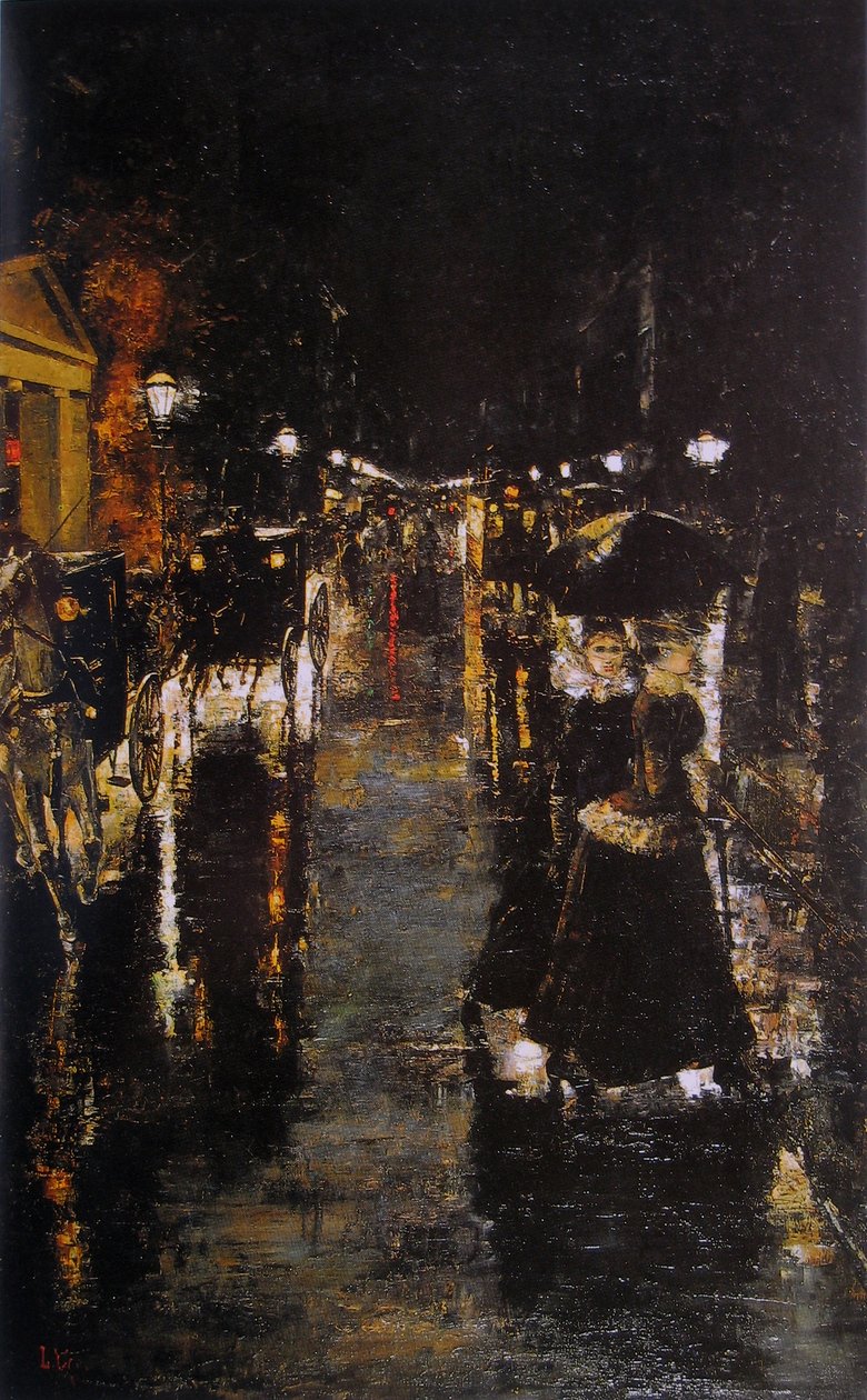 Leipziger Street af Lesser Ury