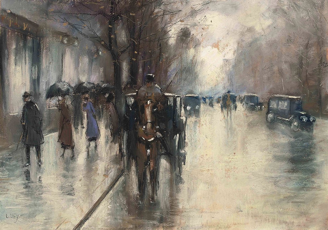Under lindetræerne i regnen af Lesser Ury