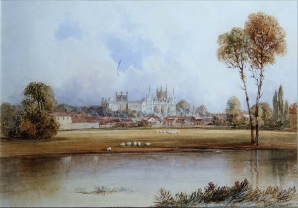 Peterborough katedral af Lewis Henry Shepherd
