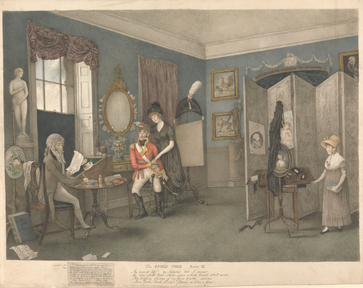 Det forkælede barn, Scene III af Lewis Vaslet