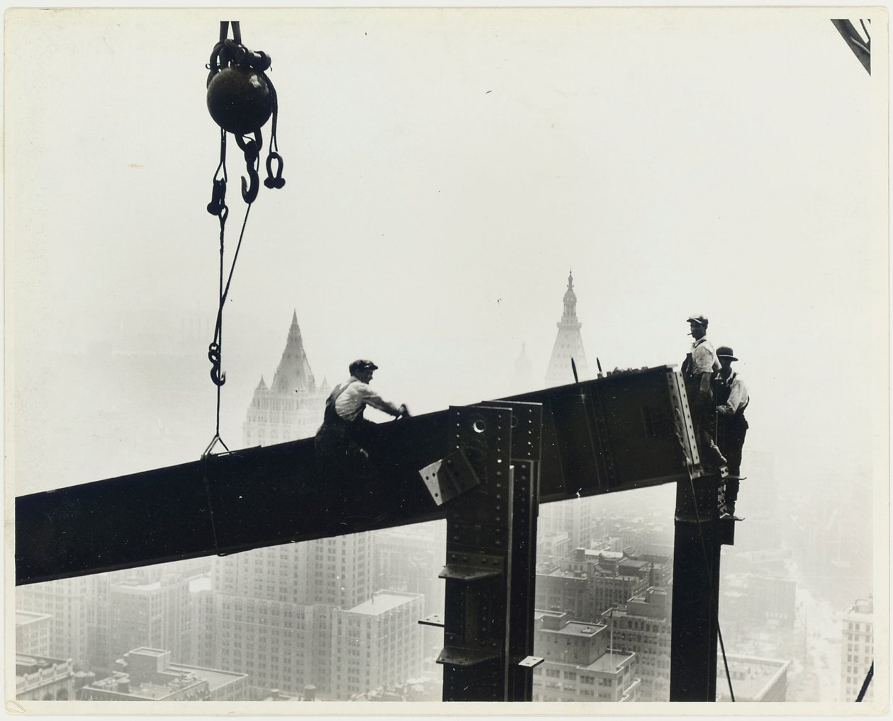 Bygning af Empire State Building, ca. 1931 af Lewis Wickes Hine