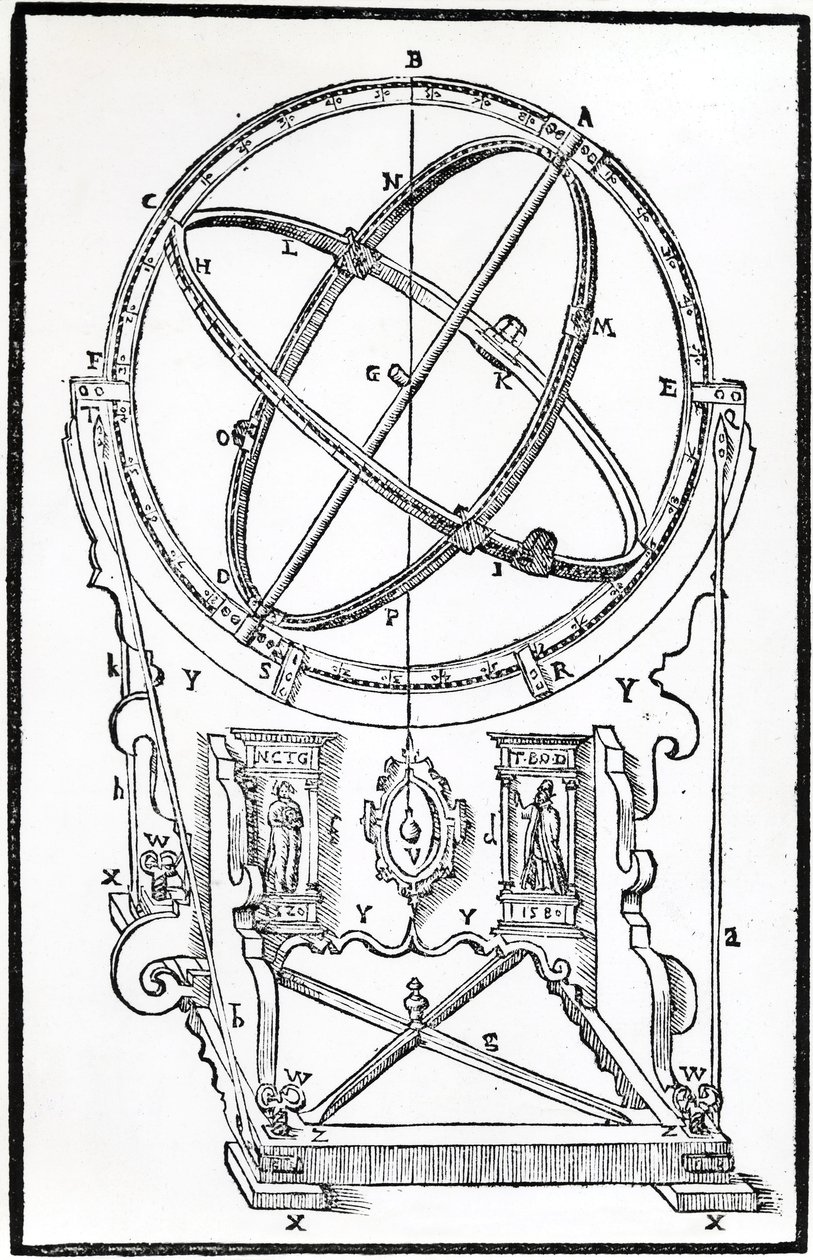 Tycho Brahes armillære ækvatorial af Unbekannt Unbekannt