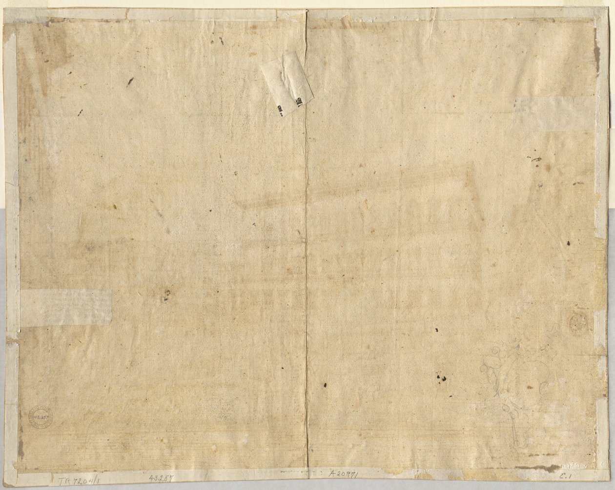 Cartouche verso, 1664. af Lievin Cruyl
