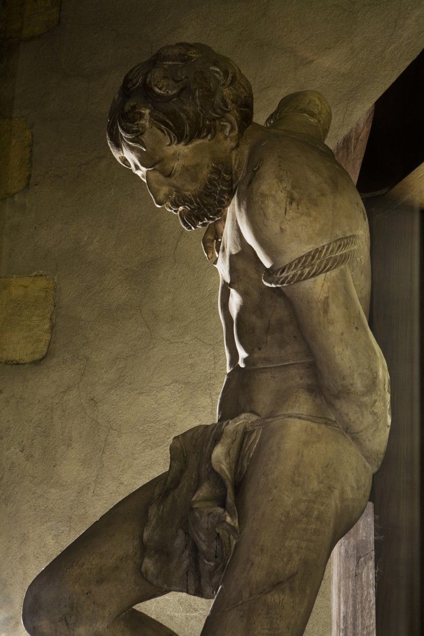 Golgata, detalje, ca.1530 (malet træ) af Ligier Richier