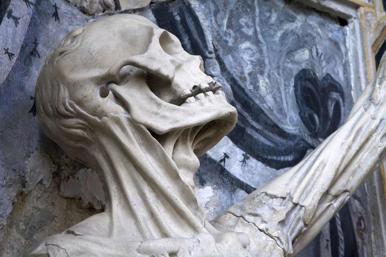 Flayed, eller skelettet, detalje af Ligier Richier