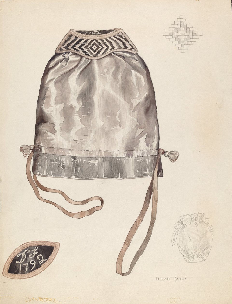 taske, c. 1937. af Lillian Causey