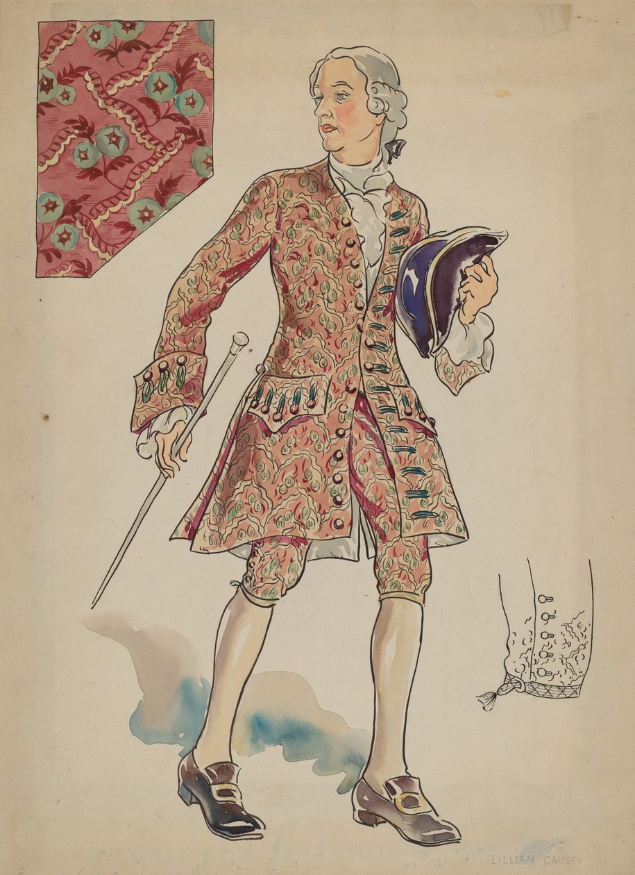 Mandsdragt, ca. 1936. af Lillian Causey
