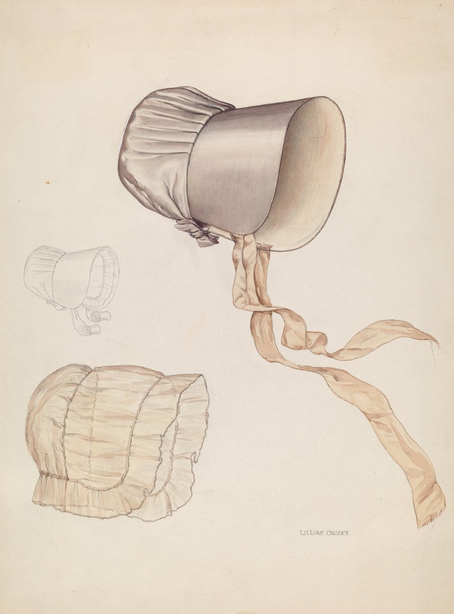 Quaker Bonnet, c. 1937. af Lillian Causey