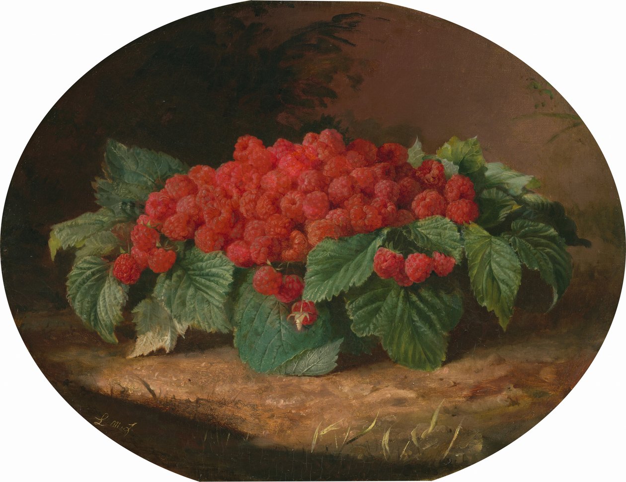 Hindbær, ca. 1859. af Lilly Martin Spencer