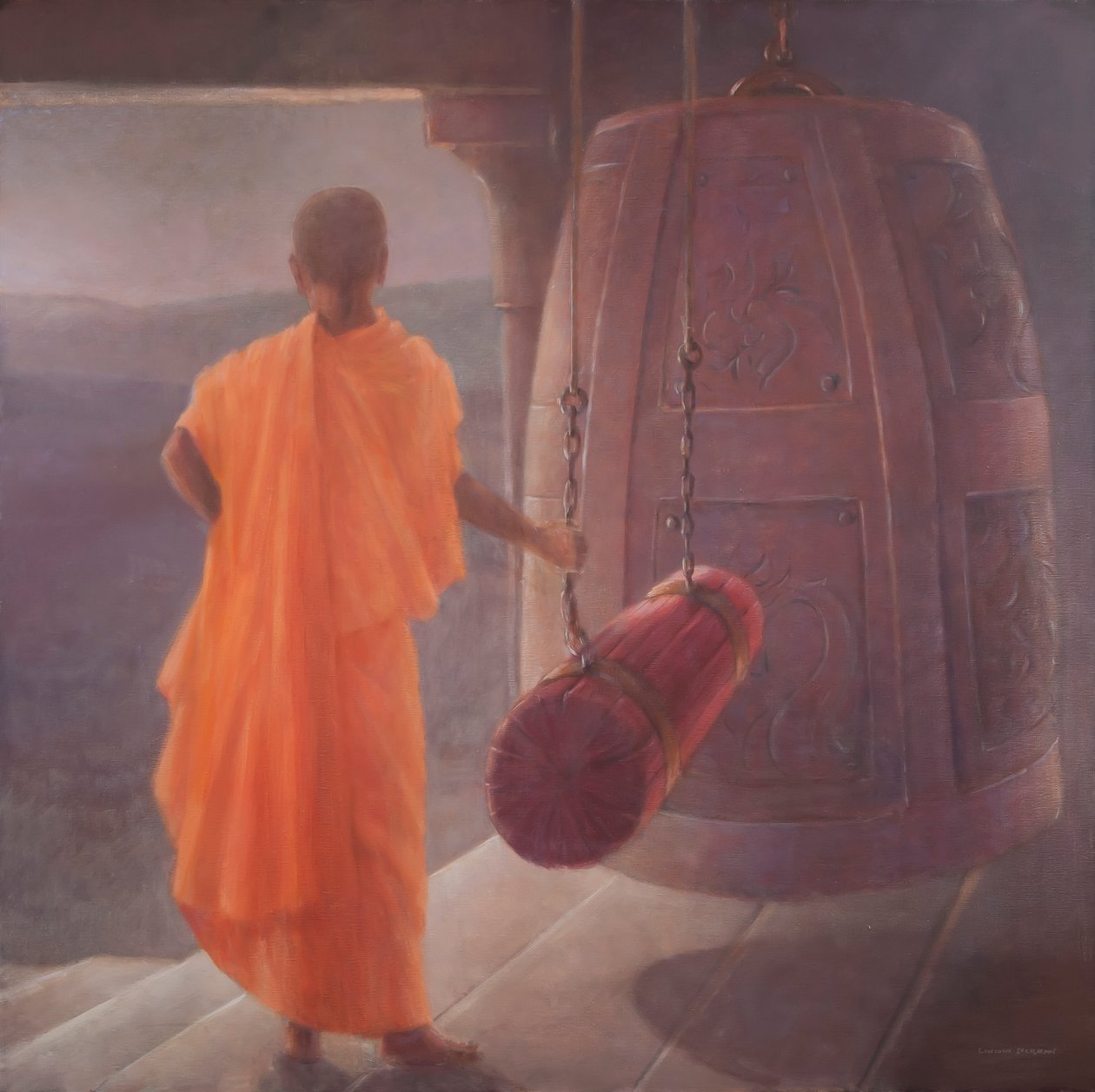 Call to Prayer, 2012 (akryl på lærred) af Lincoln Seligman