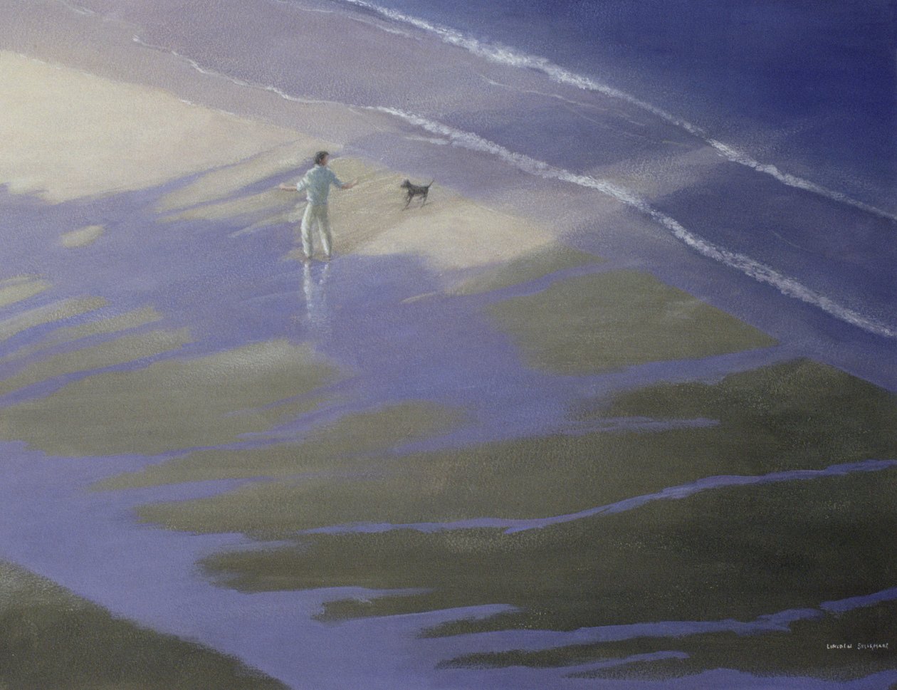 Dog Walk, 1985 af Lincoln Seligman