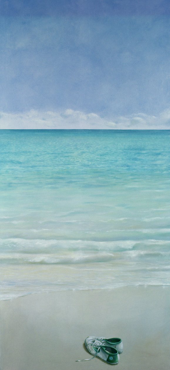 Green Flash, 1990 (akryl på lærred) af Lincoln Seligman