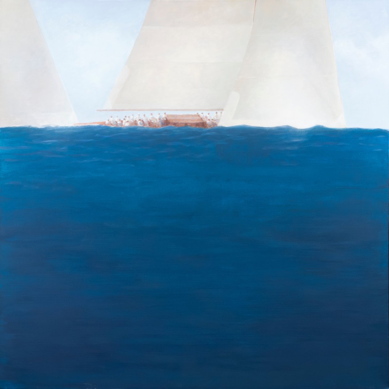 J Class Racing, The Solent, 2012 (akryl på lærred) af Lincoln Seligman