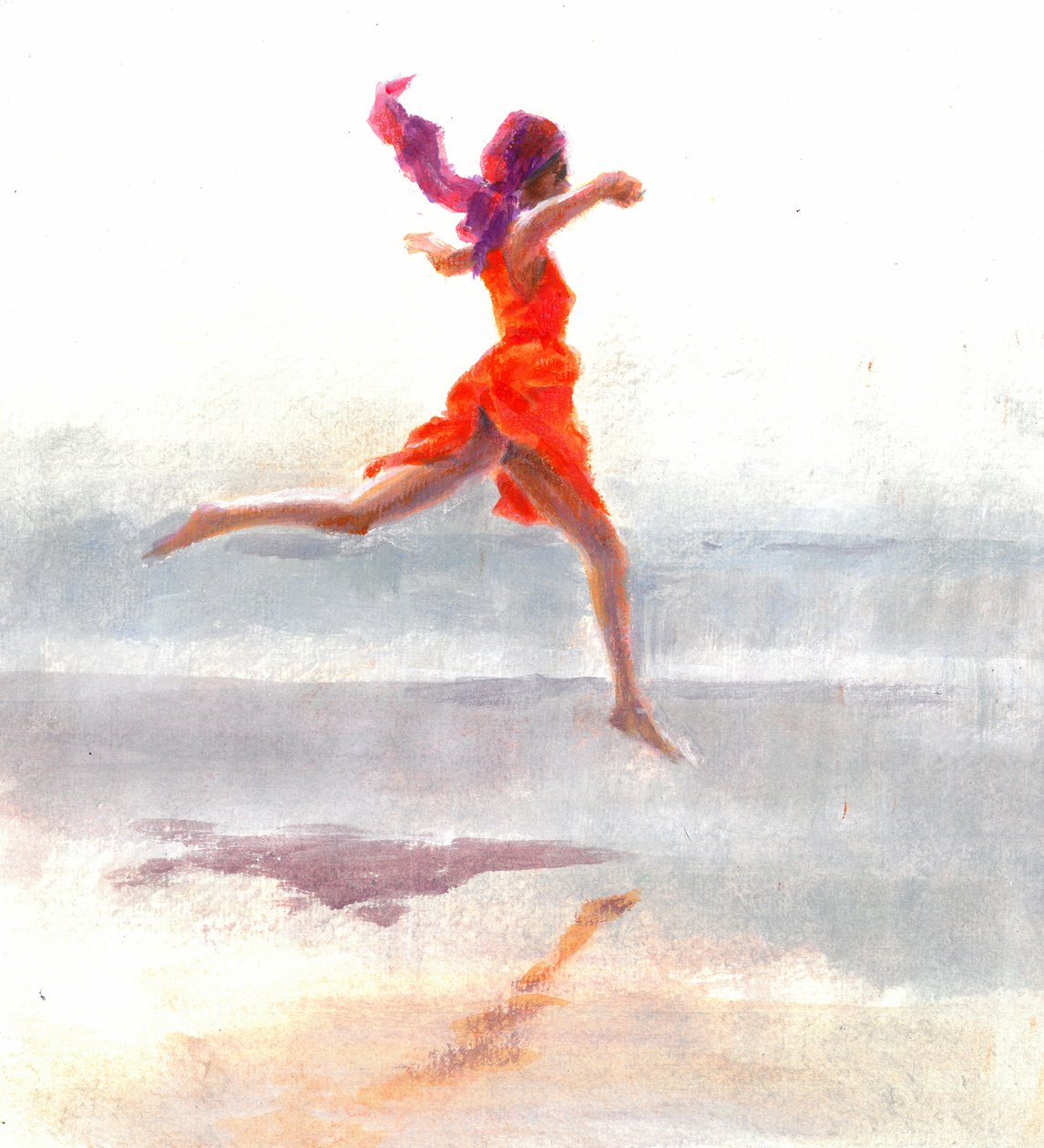 Juno på stranden, 2015 af Lincoln Seligman