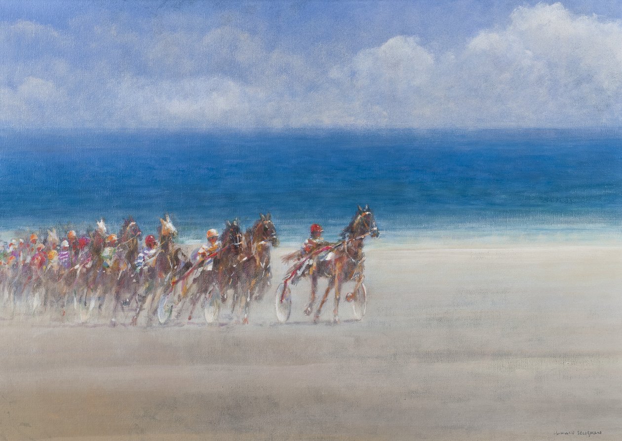 Travløb, Lancieux, Bretagne, 2014 af Lincoln Seligman