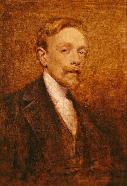 Selvportræt, 1900 af Lino Selvatico