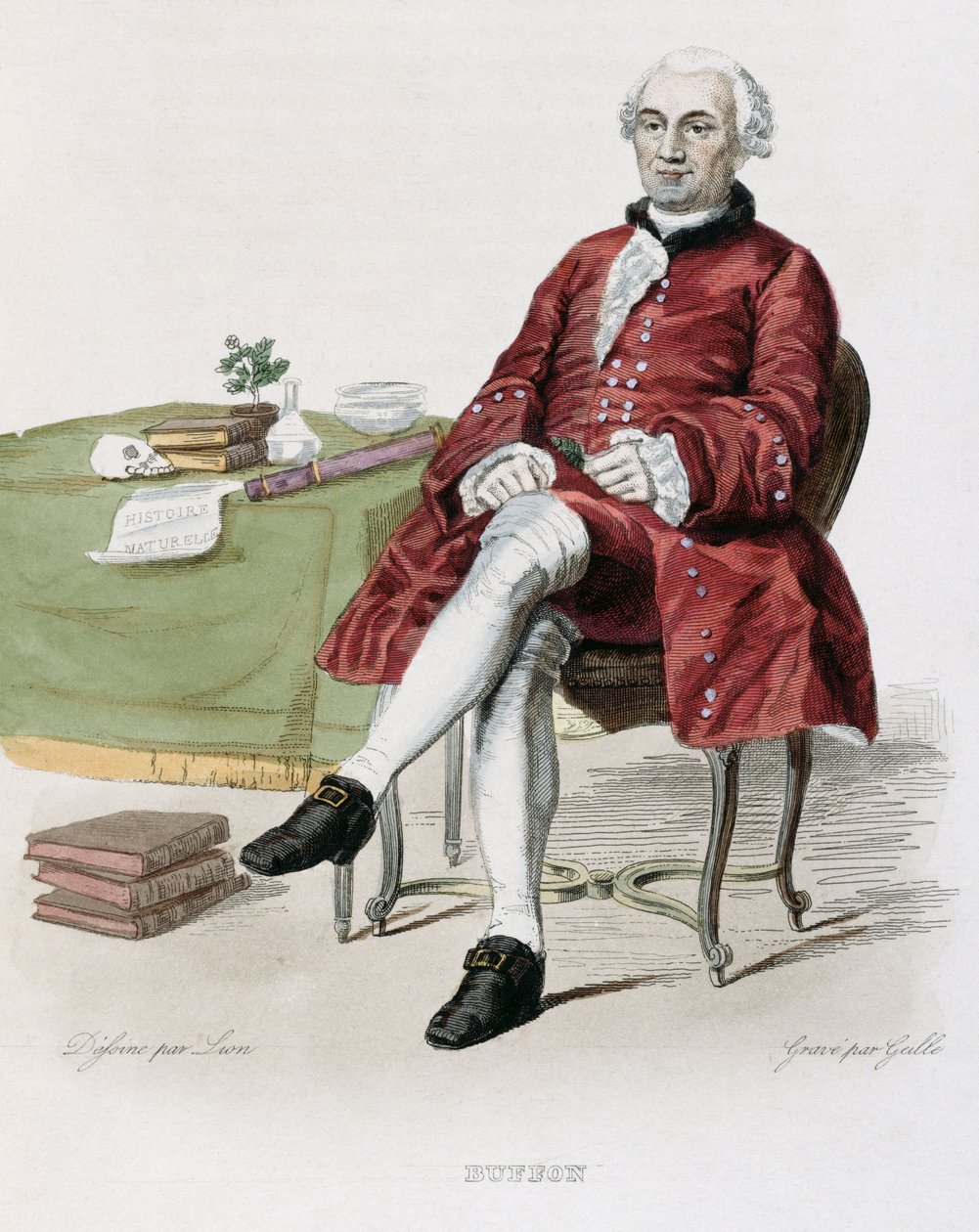 Monsieur de Buffon (1707-88) illustration fra 