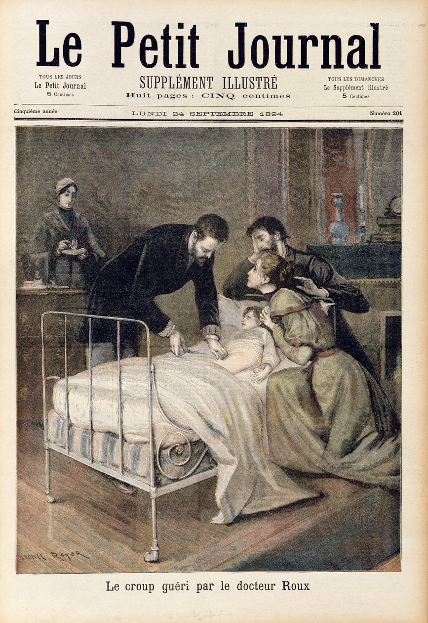 The Croup Cured by Doctor Roux, illustration fra 