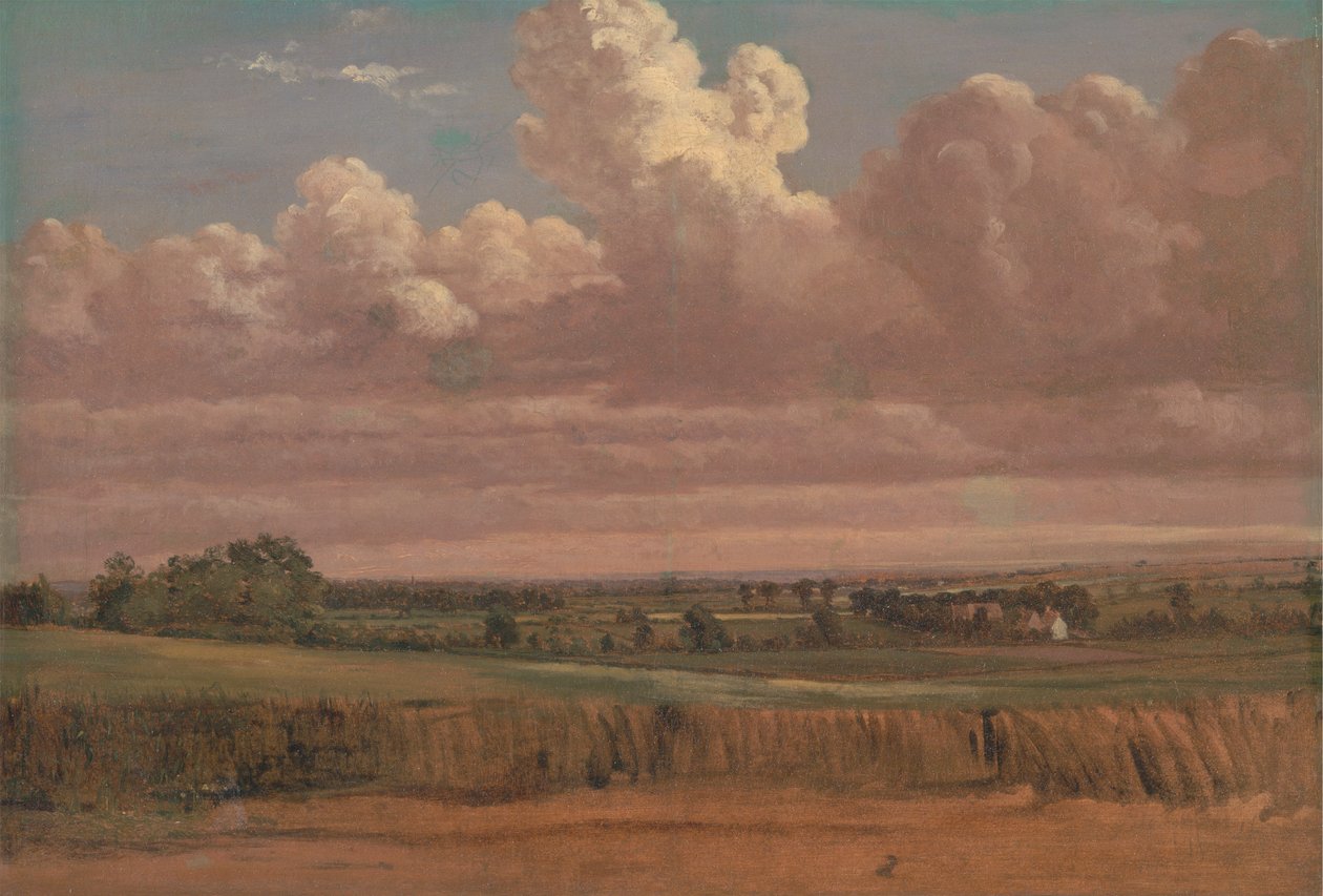 Landskab med Wheatfield af Lionel Constable
