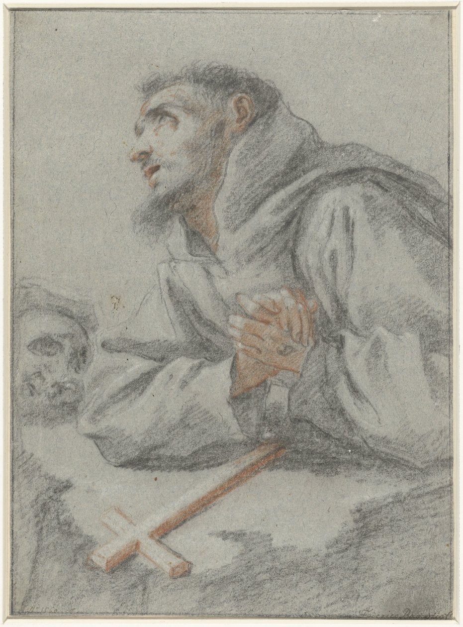 Sankt Frans af Assisi af Lionello Spada (attributed to)