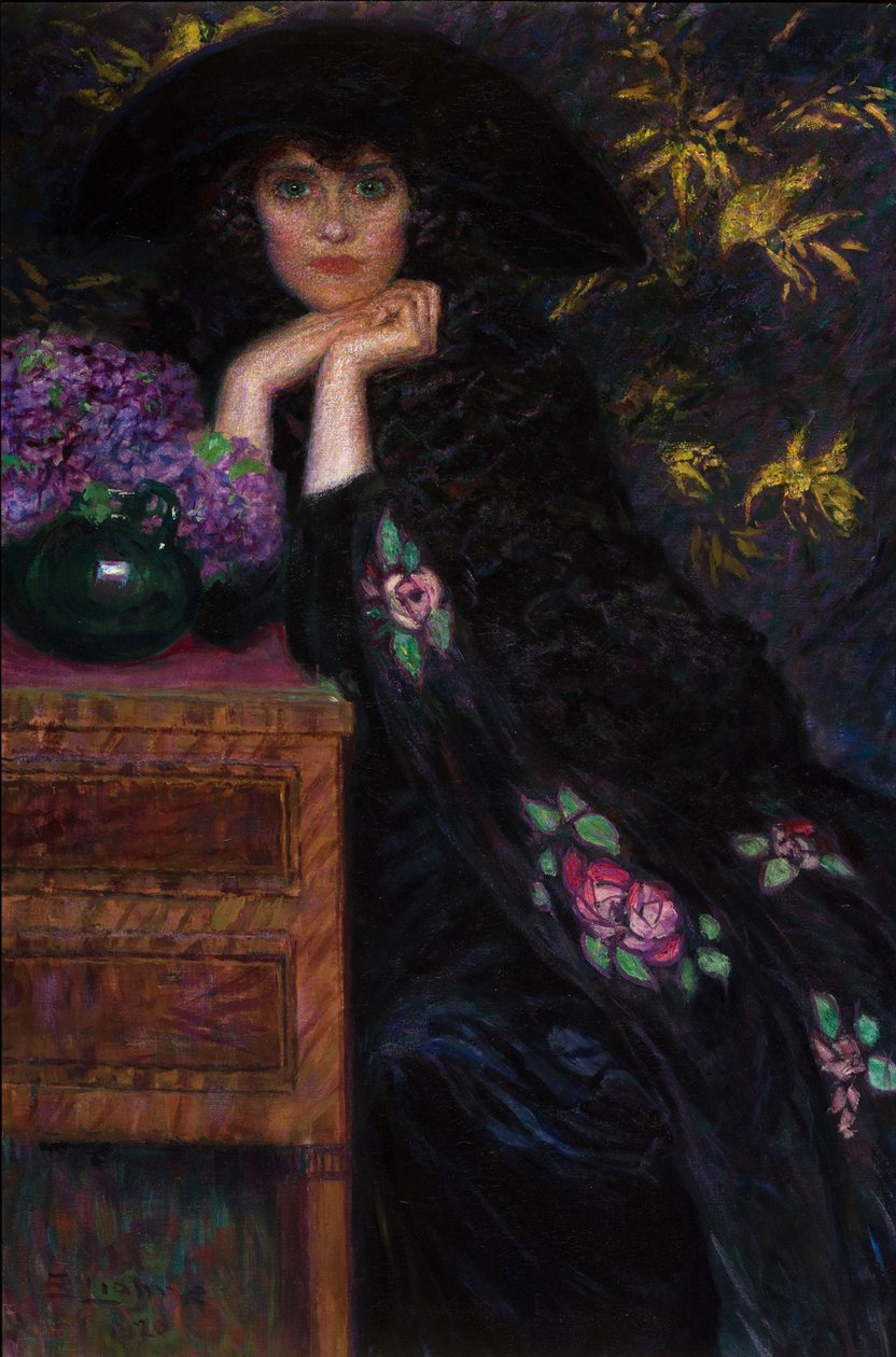Figur af kvinde Portræt af Violette, 1920. af Lionne