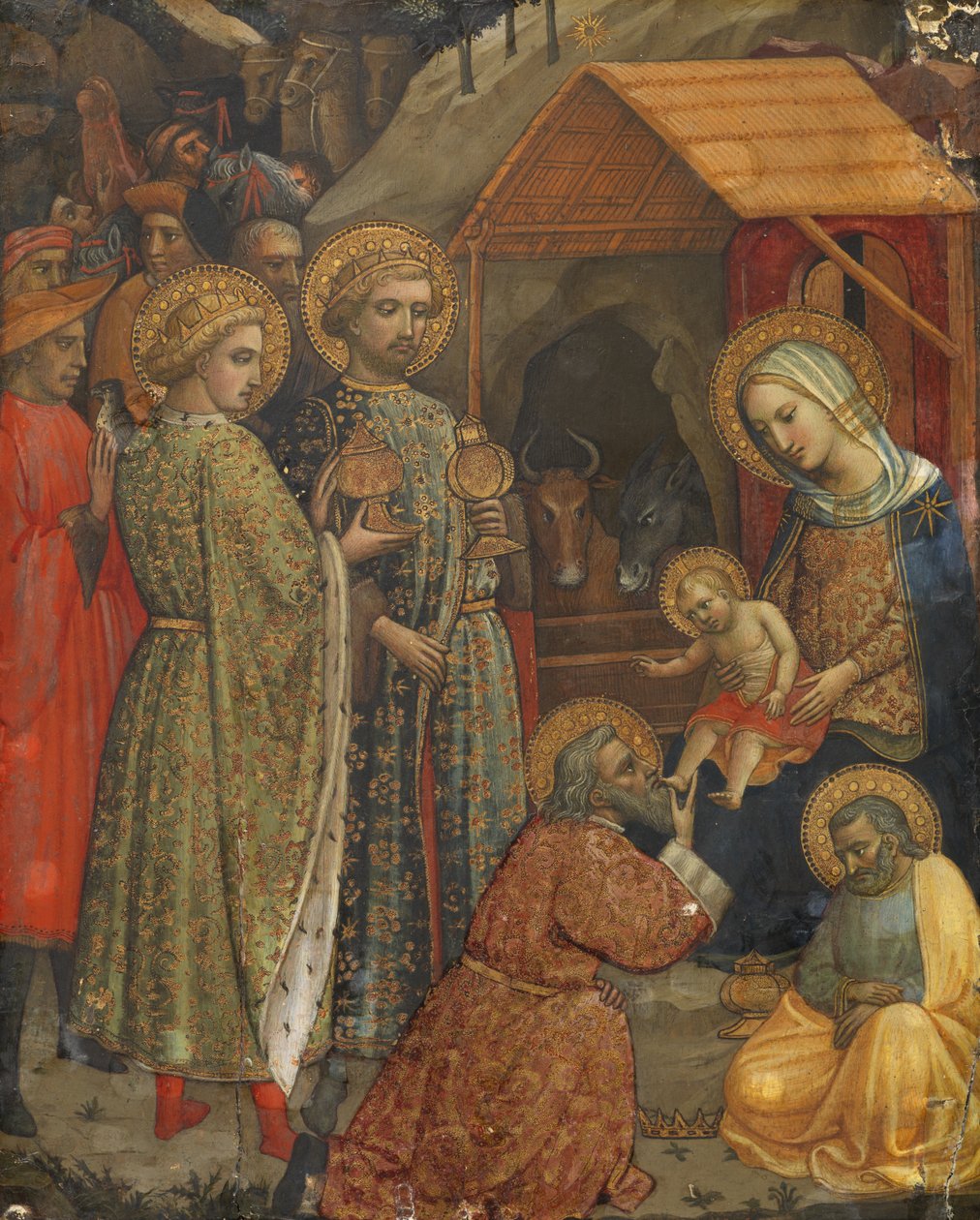 Tilbedelse af Magi, 1400 af Lippo di Andrea