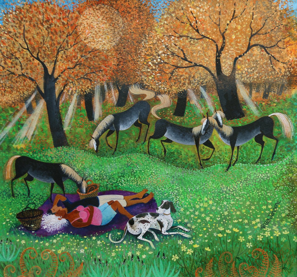 Sommerens sidste stråler, 2019 af Lisa Graa Jensen