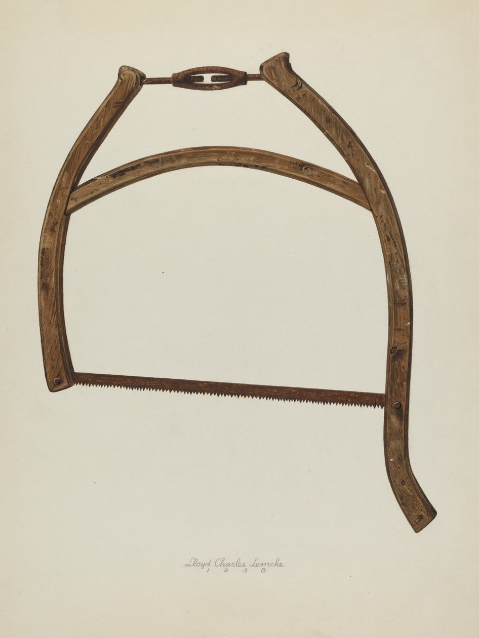 Buck Saw, 1938. af Lloyd Charles Lemcke