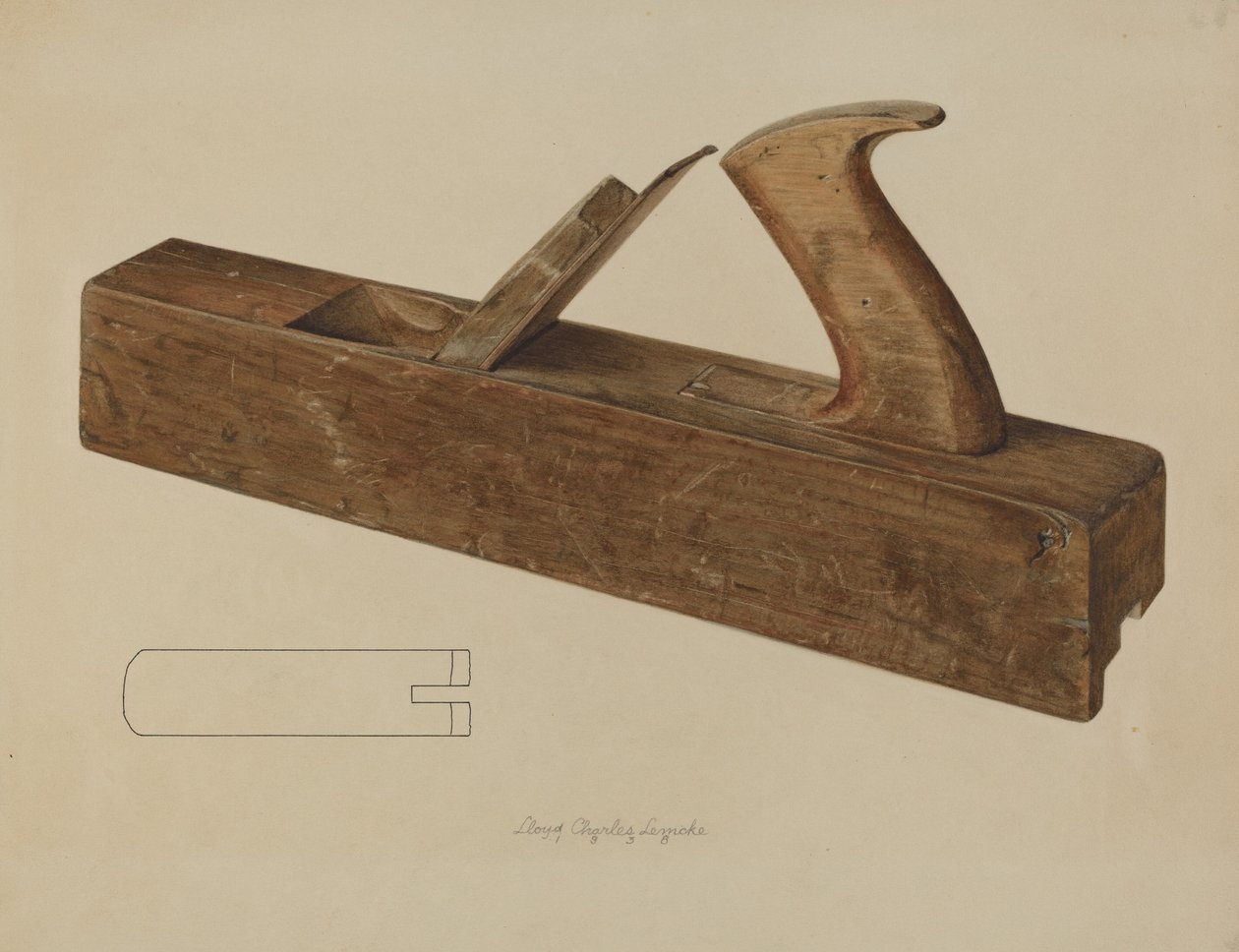 Rabbet Plane, 1938. af Lloyd Charles Lemcke